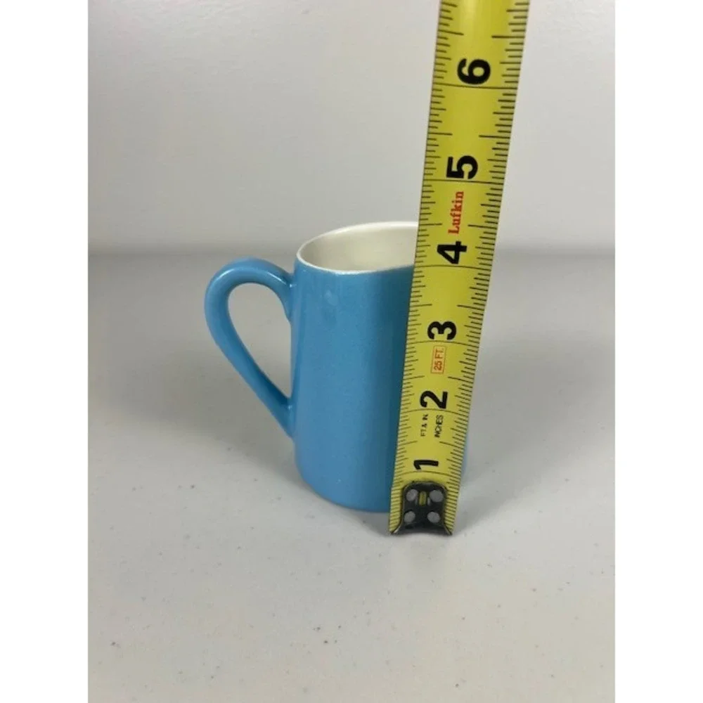 Vintage Mid Century Modern Atomic Kitchen Blue Creamer MCM